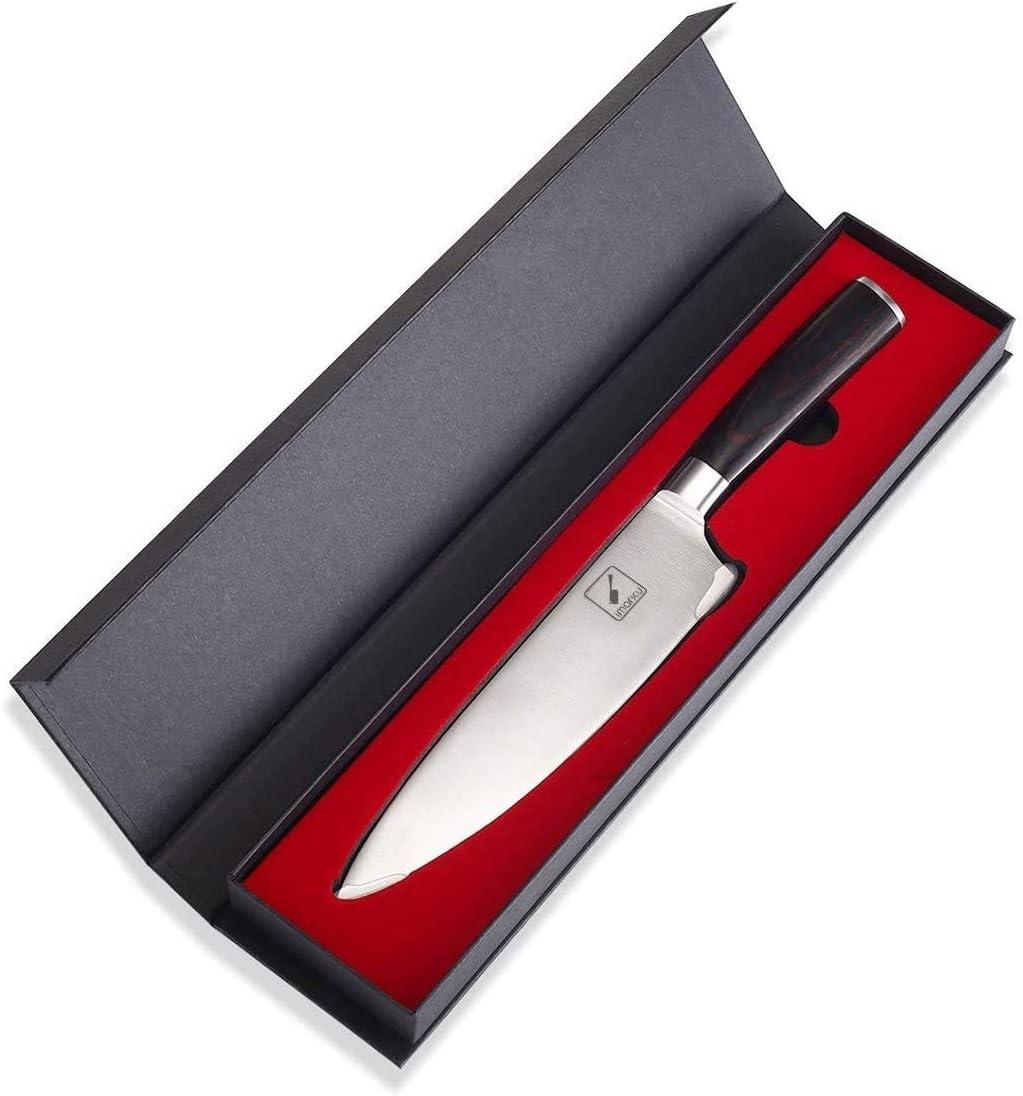 image:imageimarku Japanese Chef Knife Sharp Kitchen Knife 8 Inch Chefs Knives HC Steel Paring Knife Unique Gifts for Men and Women Gifts for Mom or Dad Kitchen Gadgets with Gift Box Gyutou Knives