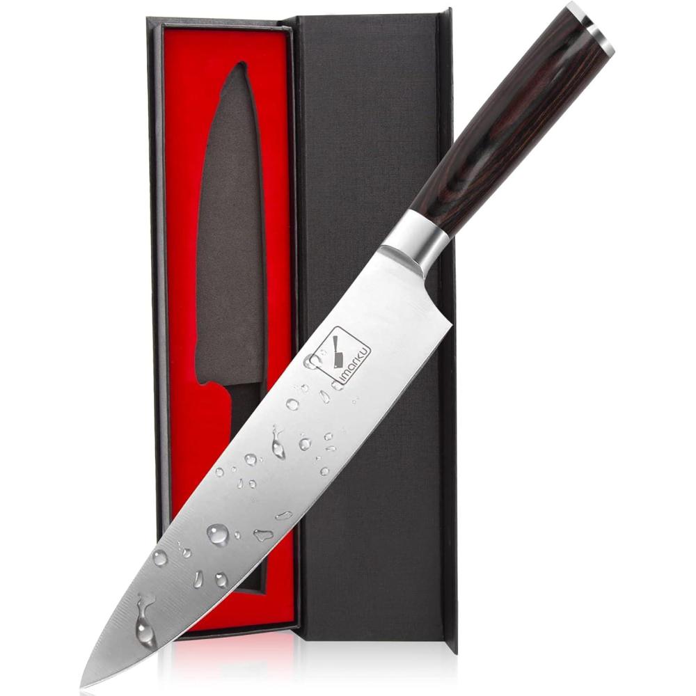 image:imageimarku Japanese Chef Knife Sharp Kitchen Knife 8 Inch Chefs Knives HC Steel Paring Knife Unique Gifts for Men and Women Gifts for Mom or Dad Kitchen Gadgets with Gift Box Gyutou Knives