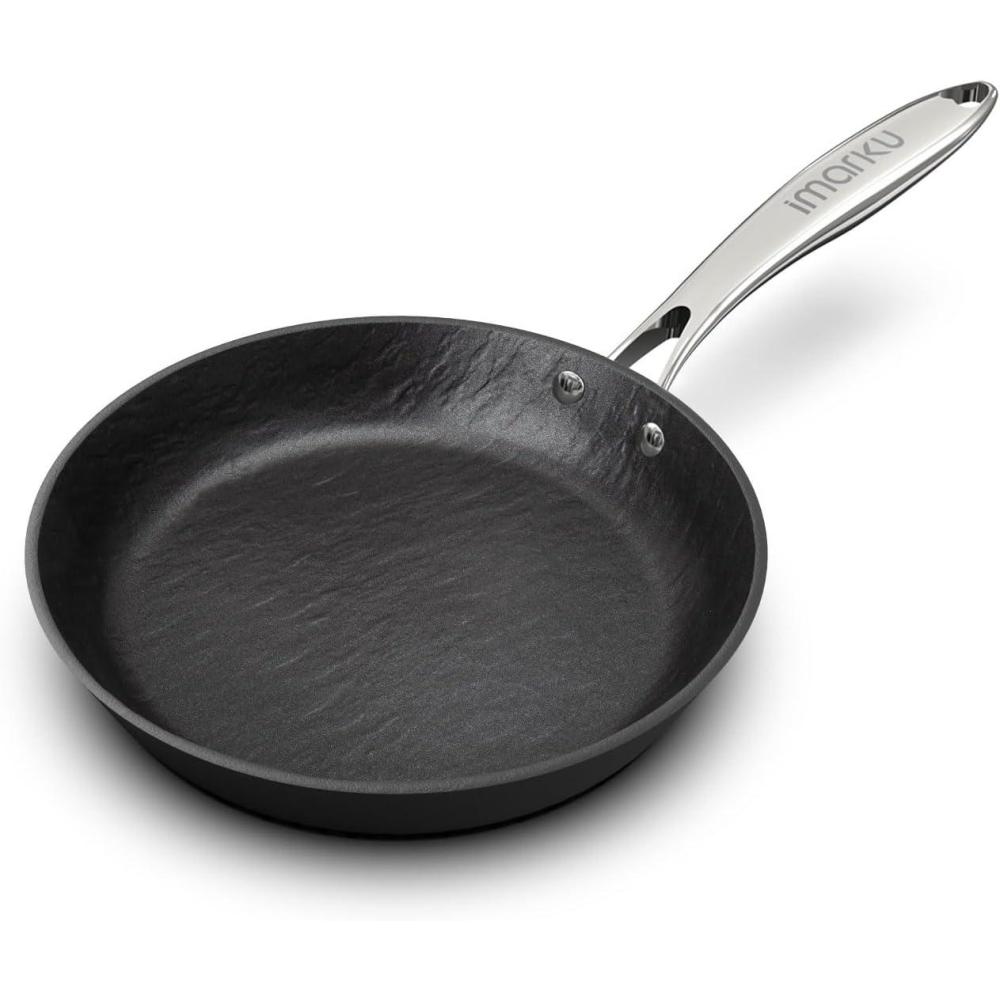image:imageimarku Non Stick Frying Pans  8 inch Frying Pan Nonstick Small Skillet Egg Pan Omelette with Cool Stainless Steel Handle Dishwasher Safe for Cooking Best Gifts