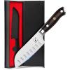 imarku Chef Knife 8-Inch Pro Japanese Kitchen Knife 7Cr17MoV High-Carbon Stainless Steel Paring Knife Ergonomic Handle Rasor Sharp Single-Bevel Edge Christmas and Thanksgiving Gift for Women and Men(santoku knife)