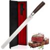 imarku Chef Knife 8-Inch Pro Japanese Kitchen Knife 7Cr17MoV High-Carbon Stainless Steel Paring Knife Ergonomic Handle Rasor Sharp Single-Bevel Edge Christmas and Thanksgiving Gift for Women and Men(Brisket Knife)