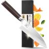 imarku Nakiri Knife Meat Cleaver, Razor Sharp 7 Inch Chef Knife Japanese Stainless Steel Kitchen Deba Knife with Ergonomic Handle for Home, Birthday Gifts for Women and Men(Deba Knife)