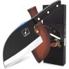 imarku Nakiri Knife Meat Cleaver, Razor Sharp 7 Inch Chef Knife Japanese Stainless Steel Kitchen Deba Knife with Ergonomic Handle for Home, Birthday Gifts for Women and Men(Butcher Knife)