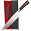 imarku Chef Knife – Pro Kitchen Knife 8 Inch Chef’s Knives High Carbon Japanese SUS440A Stainless Steel Sharp Paring Knife with Ergonomic Handle, Red Handle, Christmas Gifts for Men and Women(Red handle chef knife)