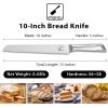 imarku Bread Knife, 10 inch Multifunction Serrated Bread Knife for Homemade Bread Sourdough, Razor Sharp Blade and Wavy Edge, German Stainless Steel Cake Knife, Baking & Birthday Gifts