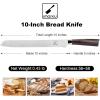 imarku Japanese Chef Knife & Bread Knife, Pro Kitchen Knife 8 Inch Chef’s Knives, 10 Inch High Carbon Stainless Steel Professional Grade Bread Slicing Knife