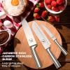 imarku Knife Set – 15PCS Kitchen Knife Set Japanese High Carbon Stainless Steel Knives Set for Kitchen, Dishwasher Safe Ultra Sharp Professional Chef Well Balance Knife Block Set, Black(15 PCS Black Knife Set)