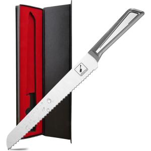 imarku Bread Knife, 10 inch Multifunction Serrated Bread Knife for Homemade Bread Sourdough, Razor Sharp Blade and Wavy Edge, German Stainless Steel Cake Knife, Baking & Birthday Gifts