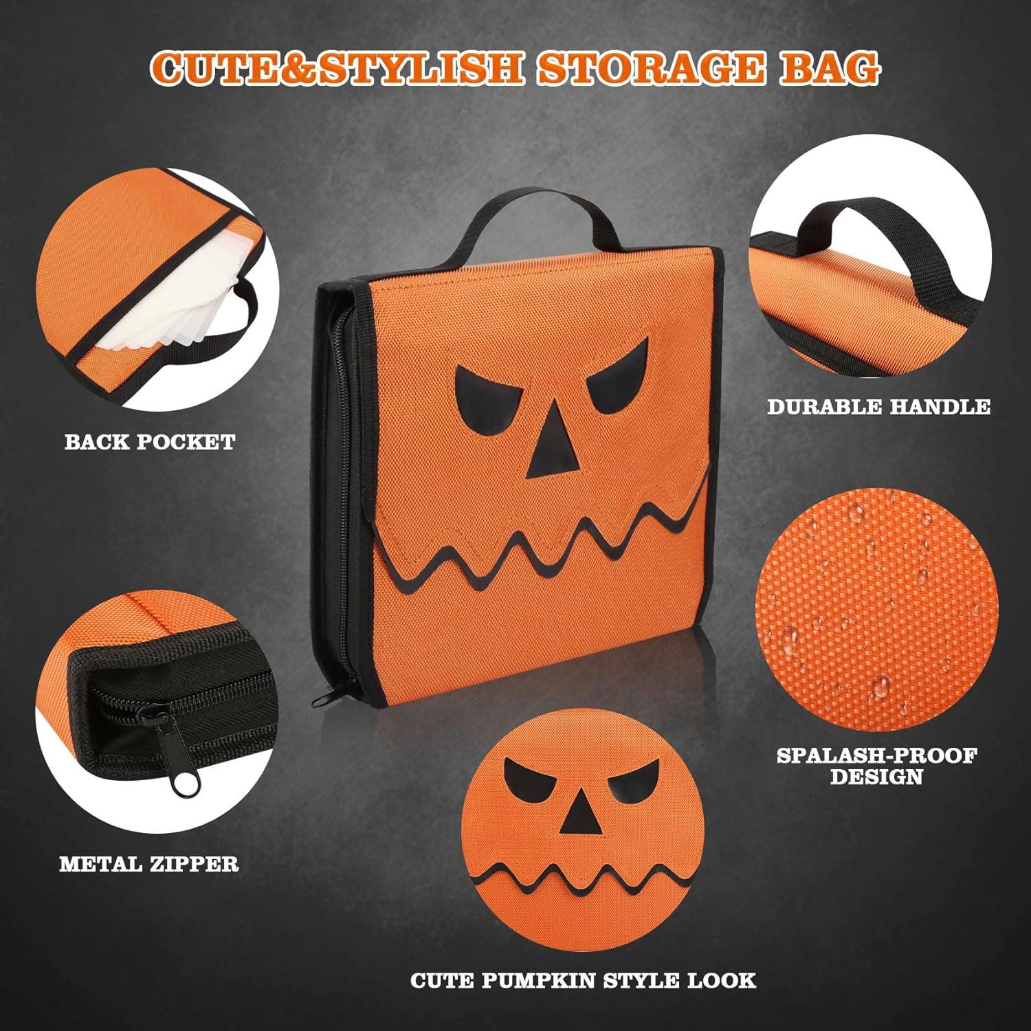 image:imageimarku Halloween Pumpkin Carving Kit 10 PCS Professional Carving Knife with Unique Storage Bag and 25 PCS Pumpkin Carving Stencils Stainless Carving Tools for Halloween Decorations Home Essentials