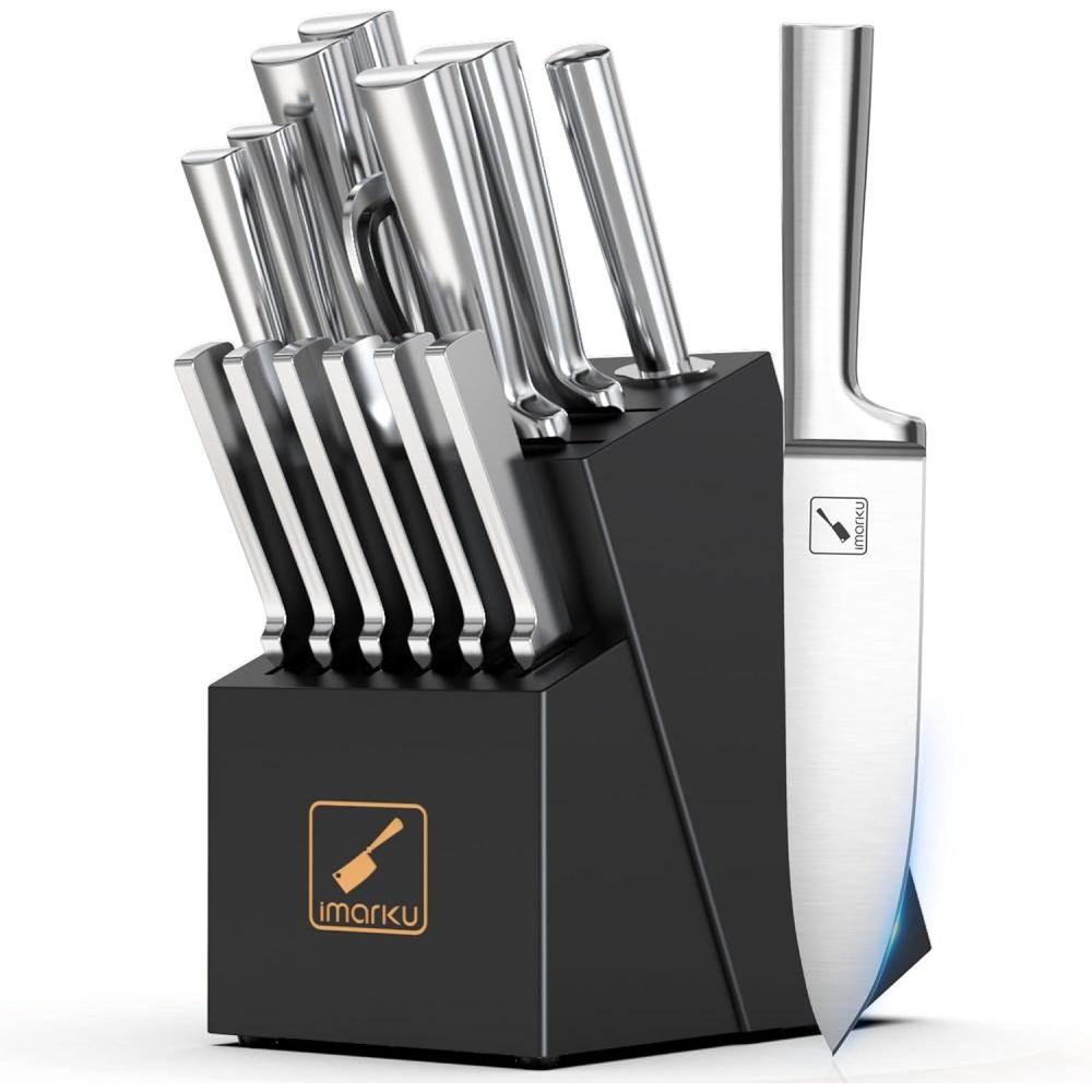 image:imageimarku Pumpkin Carving Kit 36PCS Pumpkin Carving Tools Professional Pumpkin Carving Knife Set with Stencils amp Bag for Beginners Sharp Pumpkin Carving Gift for Halloween Decoration JackOLanterns15PCS Black Knife Set