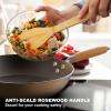 imarku Cast Iron Skillets, Non Stick Frying Pans 2Pcs – 10 inch & 12 Inch Frying Pan Set, Long Lasting Frying Pans Nonstick, Professional Nonstick Frying Pan Easy Clean, Christmas Gifts for Women Men(Wok Pan)