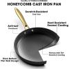 imarku Frying Pan – 8 Inch Non Stick Frying Pan, Long Lasting Cast Iron Skillet Nonstick Pans, Honeycomb Nonstick Frying Pans with Stay Cool Stainless Steel Handle, Christmas Gifts, Easy Clean(10 Inch)
