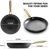 imarku Frying Pan – 8 Inch Non Stick Frying Pan, Long Lasting Cast Iron Skillet Nonstick Pans, Honeycomb Nonstick Frying Pans with Stay Cool Stainless Steel Handle, Christmas Gifts, Easy Clean(12 Inch)