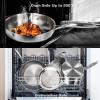 imarku Pots and Pans Set, 14PCS Kitchen Cookware Sets Tri-Ply Clad Stainless Steel with Hangered Handle and Lids, Suits Ceramic and Induction, Oven and Dishwasher Safe, Best Gifts for Women Man(14pcs Stainless Steel Pots and Pans Set)