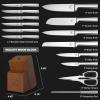 imarku Pumpkin Carving Kit, 36PCS Pumpkin Carving Tools, Professional Pumpkin Carving Knife Set with Stencils & Bag for Beginners, Sharp Pumpkin Carving Gift for Halloween Decoration Jack-O-Lanterns(15PCS Brown Knife Set)