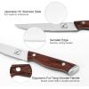 imarku Serrated Steak Knife Set, 8 Pieces with Lightning Bolt Handles – Premium High Carbon Stainless Steel Steak Knives Set for Kitchen, Dishwasher Safe(Silver)