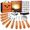 imarku Pumpkin Carving Kit, 36PCS Pumpkin Carving Tools, Professional Pumpkin Carving Knife Set with Stencils & Bag for Beginners, Sharp Pumpkin Carving Gift for Halloween Decoration Jack-O-Lanterns(36PCS Pumpkin Carving Tools)