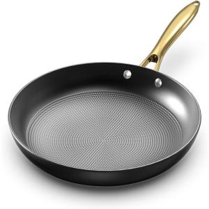 imarku Frying Pan – 8 Inch Non Stick Frying Pan, Long Lasting Cast Iron Skillet Nonstick Pans, Honeycomb Nonstick Frying Pans with Stay Cool Stainless Steel Handle, Christmas Gifts, Easy Clean(12 Inch)