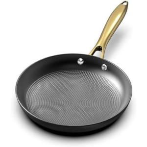 imarku Frying Pan – 8 Inch Non Stick Frying Pan, Long Lasting Cast Iron Skillet Nonstick Pans, Honeycomb Nonstick Frying Pans with Stay Cool Stainless Steel Handle, Christmas Gifts, Easy Clean(8 Inch)