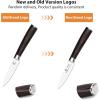 imarku 3 Pieces Knife set, Japanese HC Stainless Steel Kitchen Knife Set, Professional Chef Knife Set With Ergonomic Pakkawood Handle, Ultra Sharp Knives Set for Kitchen & Home Cooking, Gifts Box(Brown Handle)
