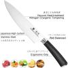 imarku 3 Pieces Knife set, Japanese HC Stainless Steel Kitchen Knife Set, Professional Chef Knife Set With Ergonomic Pakkawood Handle, Ultra Sharp Knives Set for Kitchen & Home Cooking, Gifts Box(Deep Black)