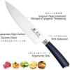 imarku 3 Pieces Knife set, Japanese HC Stainless Steel Kitchen Knife Set, Professional Chef Knife Set With Ergonomic Pakkawood Handle, Ultra Sharp Knives Set for Kitchen & Home Cooking, Gifts Box(Blue)