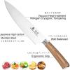 imarku 3 Pieces Knife set, Japanese HC Stainless Steel Kitchen Knife Set, Professional Chef Knife Set With Ergonomic Pakkawood Handle, Ultra Sharp Knives Set for Kitchen & Home Cooking, Gifts Box(Golden)