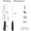 imarku 3 Pieces Knife set, Japanese HC Stainless Steel Kitchen Knife Set, Professional Chef Knife Set With Ergonomic Pakkawood Handle, Ultra Sharp Knives Set for Kitchen & Home Cooking, Gifts Box(Deep Black)
