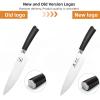 imarku 3 Pieces Knife set, Japanese HC Stainless Steel Kitchen Knife Set, Professional Chef Knife Set With Ergonomic Pakkawood Handle, Ultra Sharp Knives Set for Kitchen & Home Cooking, Gifts Box(Deep Black)