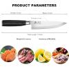 imarku 3 Pieces Knife set, Japanese HC Stainless Steel Kitchen Knife Set, Professional Chef Knife Set With Ergonomic Pakkawood Handle, Ultra Sharp Knives Set for Kitchen & Home Cooking, Gifts Box(Classic Black)