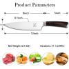 imarku 3 Pieces Knife set, Japanese HC Stainless Steel Kitchen Knife Set, Professional Chef Knife Set With Ergonomic Pakkawood Handle, Ultra Sharp Knives Set for Kitchen & Home Cooking, Gifts Box(brown and silver)