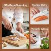 imarku 3 Pieces Knife set, Japanese HC Stainless Steel Kitchen Knife Set, Professional Chef Knife Set With Ergonomic Pakkawood Handle, Ultra Sharp Knives Set for Kitchen & Home Cooking, Gifts Box(Silver/Brown)