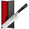 imarku 3 Pieces Knife set, Japanese HC Stainless Steel Kitchen Knife Set, Professional Chef Knife Set With Ergonomic Pakkawood Handle, Ultra Sharp Knives Set for Kitchen & Home Cooking, Gifts Box(Black with Espresso Brown)