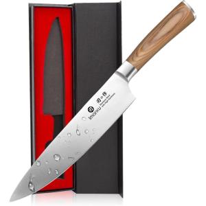 imarku 3 Pieces Knife set, Japanese HC Stainless Steel Kitchen Knife Set, Professional Chef Knife Set With Ergonomic Pakkawood Handle, Ultra Sharp Knives Set for Kitchen & Home Cooking, Gifts Box(Golden)