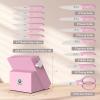 imarku 14-Piece Premium Knife Block Set, Black Kitchen Knife Set with Block and Build-in Sharpener, High-Carbon Stainless Steel Knives for Lasting Sharpness, Dishwasher Safe, Gift for Men(Pink)